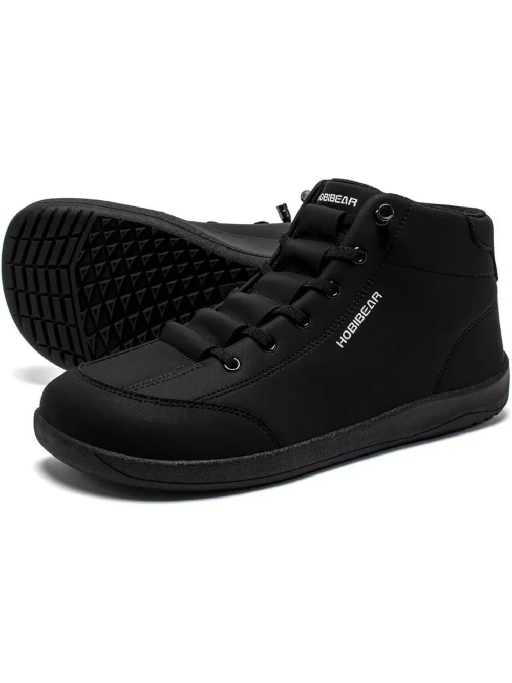 Stylish Leather Barefoot Boots | Zero-Drop Minimalist Mid Top Walking Shoes
